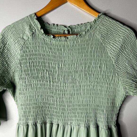 Jessakae Wandering Willoughby Ruffle Midi Dress Women's Large Fairy Milkmaid - Picture 10 of 10